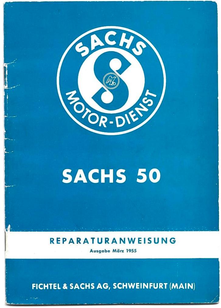 Sachs 50 Reparaturanleitung reparatieboek (7729z), Fietsen en Brommers, Handleidingen en Instructieboekjes, Zo goed als nieuw