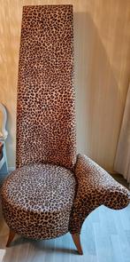 Panterprint stoel/decoratie stoel/Fauteuil, Ophalen, Gebruikt