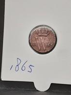 Halve cent 1865 koning Willem III, Postzegels en Munten, Munten | Nederland, Ophalen of Verzenden, Koning Willem III, Overige waardes