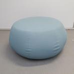 Poef / hocker Arper - blauwe stof, Ophalen, Gebruikt, Rond, X