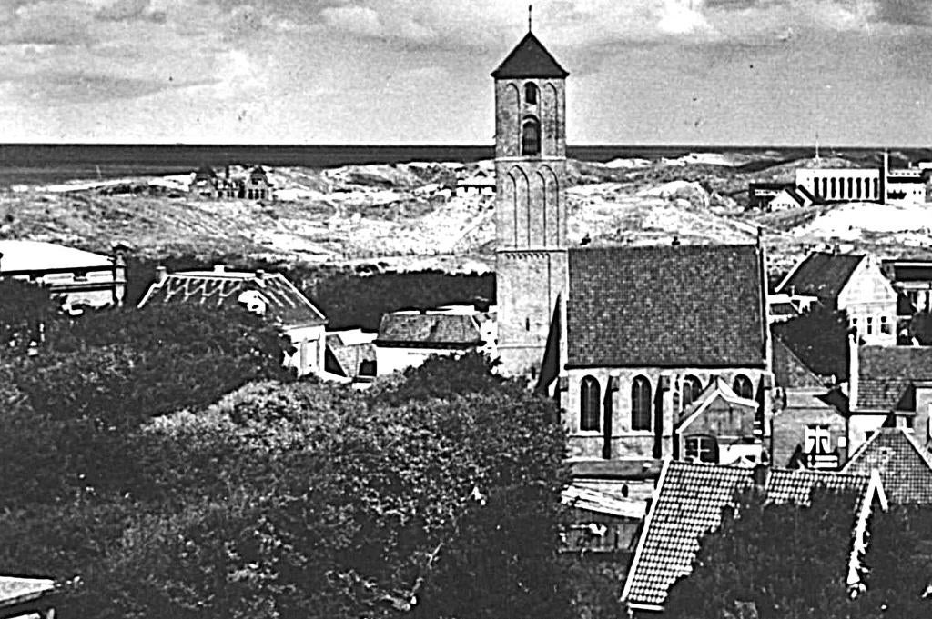 946106 Wijk aan Zee panorama 1950 Postzegel afgeweekt, Ophalen of Verzenden, 1940 tot 1960, Gelopen, Noord-Holland