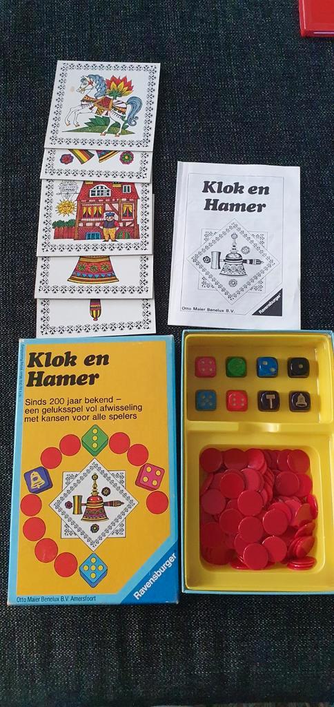 Klok en Hamer - Ravensburger - Compleet, Hobby en Vrije tijd, Gezelschapsspellen | Bordspellen, Gebruikt, Drie of vier spelers