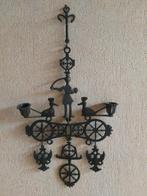 Mooie gietijzeren wanddecoratie rustiek boerderijdecoratie, Ophalen of Verzenden