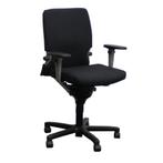 Comforto 7773 Bureaustoel Zwart Nieuwe Stof Zwart Voetkruis, Huis en Inrichting, Bureaustoelen, Ophalen of Verzenden