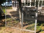 Kennelpaneel gegalvaniseerd 200 x 160 cm met deur rechts -2x, Ophalen, Hondenkennel, 110 cm of meer, 100 cm of meer
