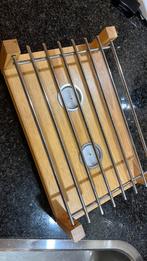 Warmhoudplaat rechaud hout waxinelichtjes zgan, Ophalen of Verzenden, Zo goed als nieuw