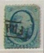 1864 Koning Willem III 0 5ct, Postzegels en Munten, Postzegels | Nederland, Ophalen of Verzenden, T/m 1940, Gestempeld