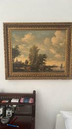Antieke schilderij L70 B 85, Ophalen of Verzenden