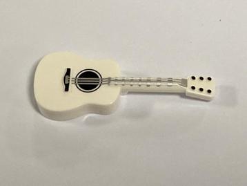 Lego Nieuwe Witte Akoestische Gitaar beschikbaar voor biedingen