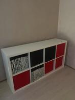 IKEA Kallax kast met mandjes, Ophalen, Met plank(en), Kunststof, 100 tot 150 cm