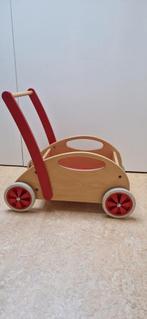Mooie stevige loopwagen vintage retro..., Kinderen en Baby's, Speelgoed | Houten speelgoed, Ophalen of Verzenden