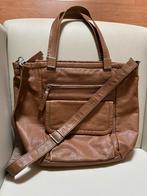 Leren kipling Dames tas schoudertas cognac bruin, Ophalen of Verzenden, Zo goed als nieuw, Bruin, Schoudertasje