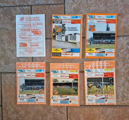 FC Volendam - PSV programmaboekjes (6 stuks), Verzamelen, Sportartikelen en Voetbal, Gebruikt, Overige typen, Overige binnenlandse clubs