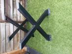 Stalen kruis / X tafelpoten, Huis en Inrichting, Tafelonderdelen, Ophalen, Minder dan 50 cm, 50 tot 100 cm, Vierkant