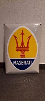 Emaile Maserati bord, Verzamelen, Automerken, Motoren en Formule 1, Ophalen of Verzenden, Zo goed als nieuw, Auto's