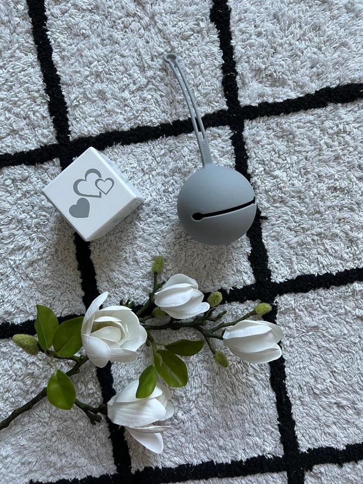 Nieuw grijs Mushie speenhouder speen doosje fopspeen silicon, Kinderen en Baby's, Babymode-accessoires, Nieuw, Ophalen of Verzenden
