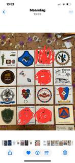 Collectie Militaire Tegels - Diverse Eenheden, Verzamelen, Militaria | Algemeen, Ophalen of Verzenden, Landmacht, Nederland, Embleem of Badge