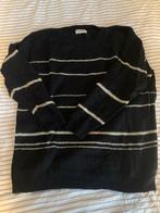 Oversized Ruby Tuesday trui - zwart/beige strepen, Kleding | Dames, Truien en Vesten, Maat 38/40 (M), Ruby Tuesday, Zwart, Ophalen of Verzenden