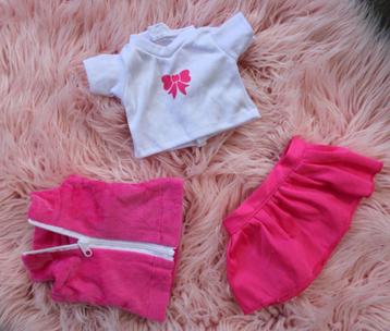 leuke combi set  poppen kleding rok body en top