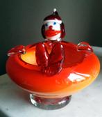 Murano kunstglas handgeblazen clown asbakschaal, Antiek en Kunst, Ophalen of Verzenden