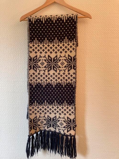 GAASTRA Blauw / Wit Noors Gebreide Sjaal, Kleding | Dames, Mutsen, Sjaals en Handschoenen, Zo goed als nieuw, Sjaal, Maat 46/48 (XL) of groter