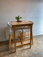 Ikea bartafel set met stoelen, Huis en Inrichting, Ophalen, Gebruikt, Inclusief barstoelen
