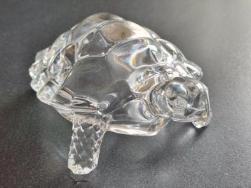 Mooie glazen schildpad met rond spiegeltje beschikbaar voor biedingen