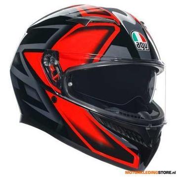 AGV K3 E2206 MPLK COMPOUND Integraalhelm, Zwart-Rood beschikbaar voor biedingen