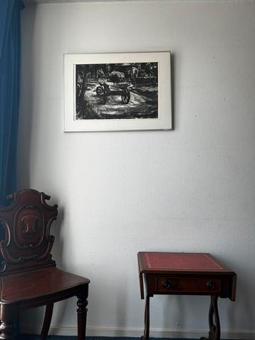 Zwart-wit litho van Bouke van der Sloot – Fries boerenleven beschikbaar voor biedingen