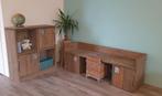 Steigerhouten speelhoek met bureau / kast antraciet wash, Ophalen, Zo goed als nieuw, Stoel(en)