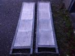 Stalen oprijplaten 260 cm br 50 cm oprijplaat aanhanger 125, Ophalen of Verzenden, Zo goed als nieuw