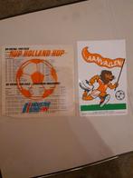 WK Italia 1990 voetbal sticker KNVB Hup Holland hup, Verzamelen, Ophalen, Zo goed als nieuw, Overige binnenlandse clubs, Poster, Plaatje of Sticker