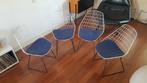 Pastoe SM05 stoelen jaren 50, Ophalen, Gebruikt, Blauw, Metaal