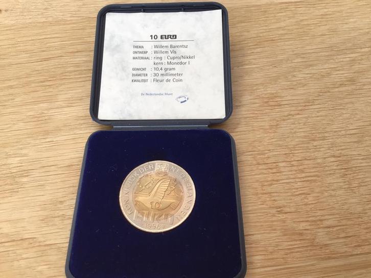 10 Euro Munt Willem Barentsz 1996, Postzegels en Munten, Munten | Europa | Euromunten, Losse munt, 10 euro, Overige landen, Ophalen