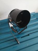 Vintage zwarte spot lamp, Gebruikt, Metaal of Aluminium, Vintage, Ophalen of Verzenden