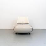 1x Leolux Pallone Elephant grijs/wit + voetenbank, Huis en Inrichting, Fauteuils, Niet ingevuld, Niet ingevuld, Leer, Ophalen of Verzenden