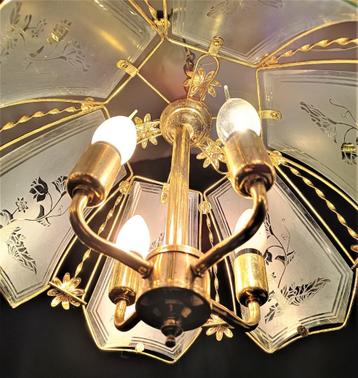 vintage hanglamp in Hollywood Regency stijl) Hollands design beschikbaar voor biedingen