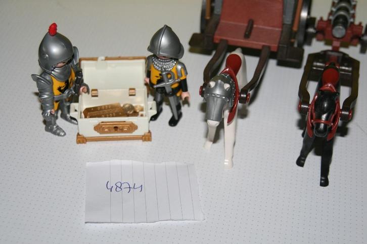 Playmobil ridders met schatwagen - 4874, Kinderen en Baby's, Speelgoed | Playmobil, Gebruikt, Complete set, Ophalen