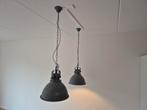 2 industriële hanglampen, Huis en Inrichting, Lampen | Hanglampen, Ophalen, Zo goed als nieuw, Minder dan 50 cm
