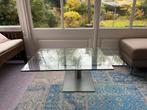 Ronald Schmitt design salontafel, twee draaibare glasbladen, Ophalen, Rond, 50 tot 100 cm, Minder dan 50 cm