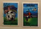 Aruba 142/143, WK voetbal., Postzegels en Munten, Ophalen of Verzenden, Gestempeld