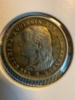 Kwartje 1893 Wilhelmina, Ophalen, Zilver, 25 cent, Koningin Wilhelmina