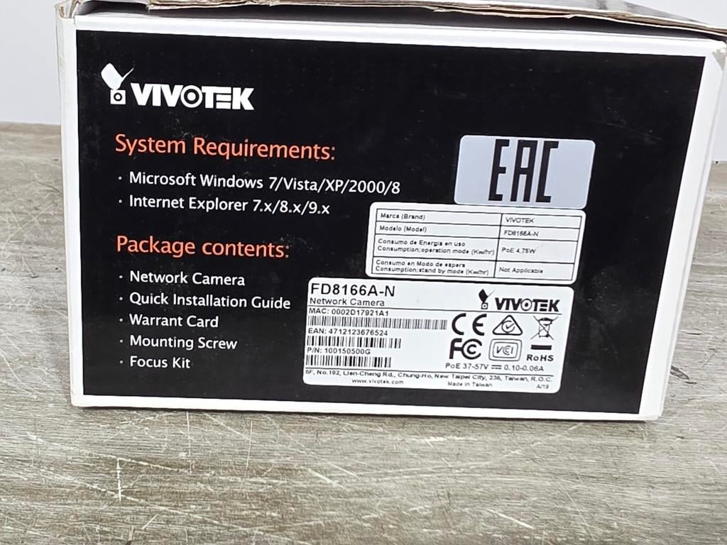 Vivotek fd8166a-b netwerk camera, Ophalen of Verzenden, Nieuw