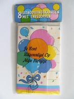 Uitnodiging kinderfeestje / uitnodigingen ballonnen, Ophalen of Verzenden, Nieuw
