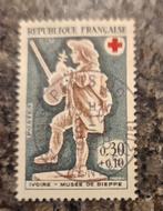 Frankrijk 1967 Rode Kruis Vioolspeler gestempeld michel 1608, Postzegels en Munten, Postzegels | Europa | Frankrijk, Ophalen of Verzenden