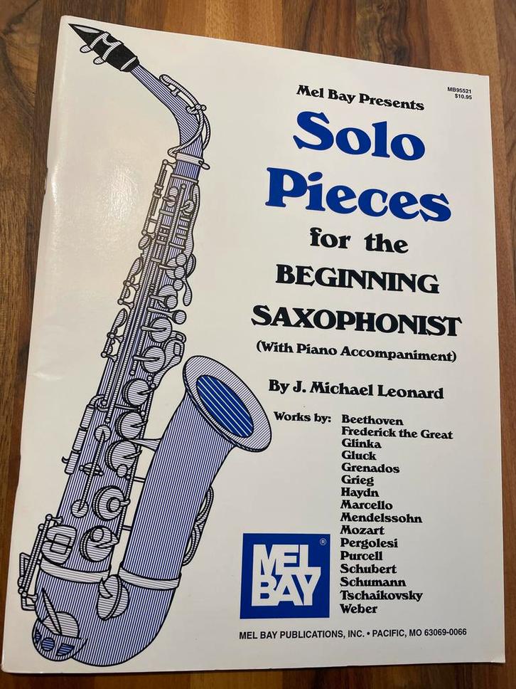 Solo Stukken voor Beginnende Saxofonist, Muziek en Instrumenten, Bladmuziek, Zo goed als nieuw, Artiest of Componist, Klassiek