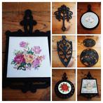 Brocante onderzetters gietijzer diversen soorten strijkijzer, Antiek en Kunst, Ophalen of Verzenden