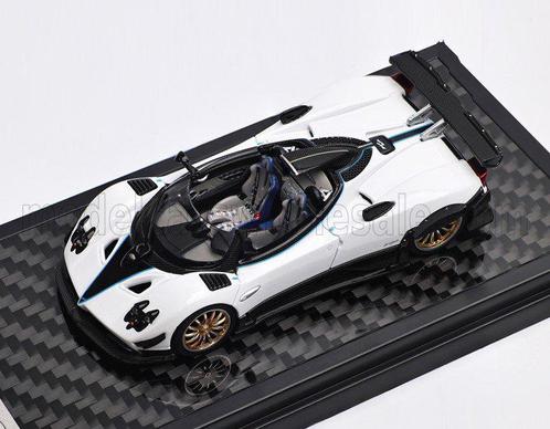 LCD-model 1:64 Pagani Zonda HP Barchetta White Black, Hobby en Vrije tijd, Modelauto's | Overige schalen, Nieuw, Ophalen of Verzenden