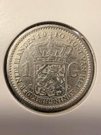Gulden 1910 Wilhelmina, Postzegels en Munten, Munten | Nederland, 1 gulden, Zilver, Ophalen of Verzenden, Koningin Wilhelmina