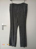 stretch wijde/rechte broek zilver/zwart bonprix maat 52-54, Bonprix, Verzenden, Zwart, Zo goed als nieuw